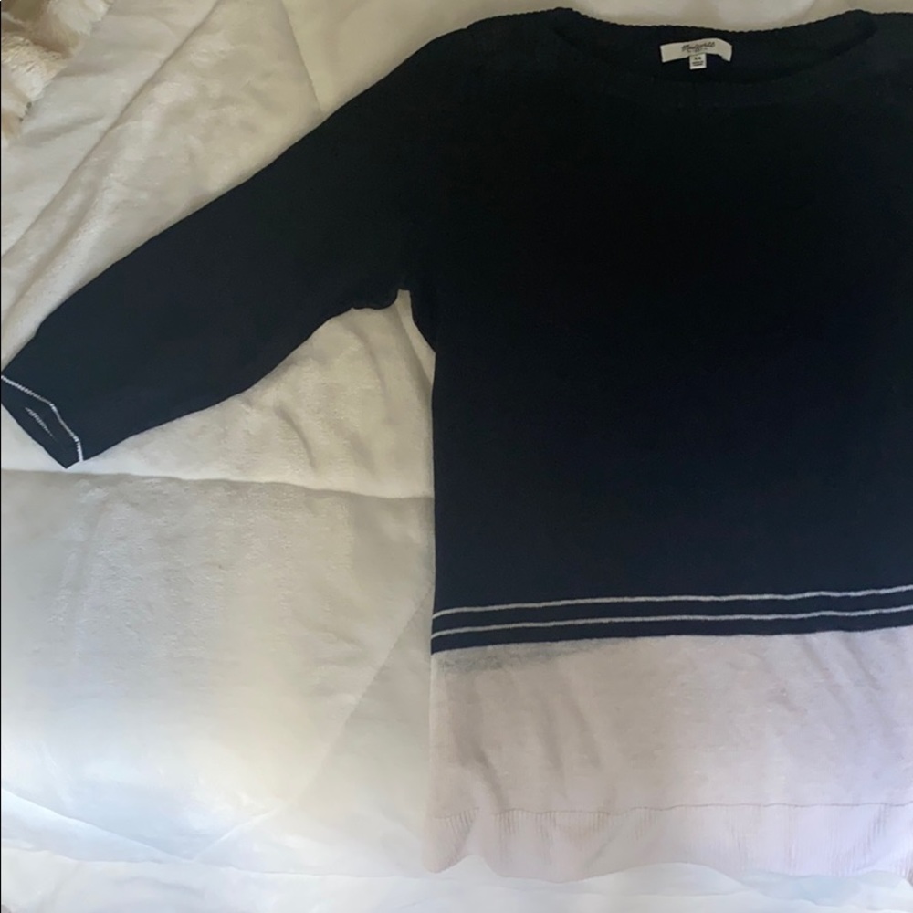 Madewell Striped Detail Sweater